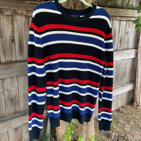Striped Black Knit Sweater - Picture 3 of 7